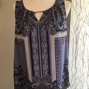 Dana Buchman patterned blouse